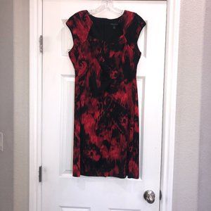 Red & Black Evening Dress